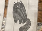 Set of 4 Sea Me at Home 100% Turkish Cotton Cat Themed Kitchen Hand Towels — photo 2