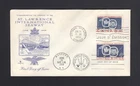 CANADA: FDC #387 4c 1959 St Lawrence Seaway USA DUAL - ROSE CRAFT Cachet