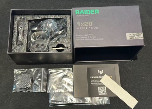 Swampfox Raider 1x Micro Prism Sight – Red/Green BRC Reticle, Black - Picture 1 of 4