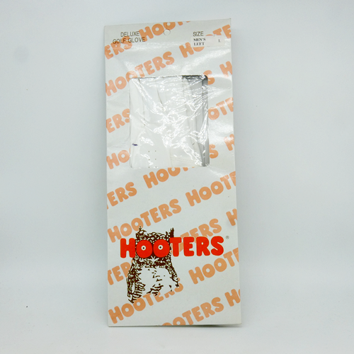Hooters Men's Deluxe Golf Glove White Left Size Large Owl NEW RARE
