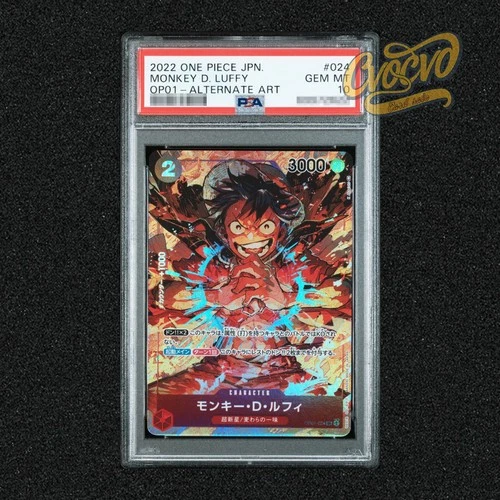 PSA 10 One Piece JP Monkey D. Luffy Alt Art Character Romance Dawn OP01-024