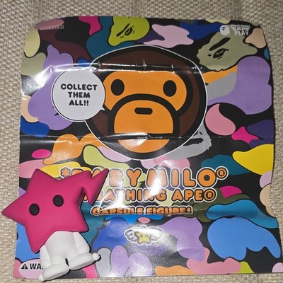 New and confirmed A Bathing Ape Baby Milo Capsule Figure Pink Sta AUTHENTIC