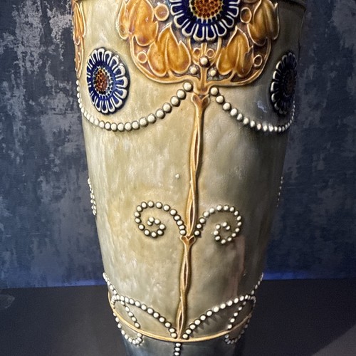 Royal Doulton Large Art Nouveau Sunflower Vase 6621 Maud Bowen - Picture 6 of 9