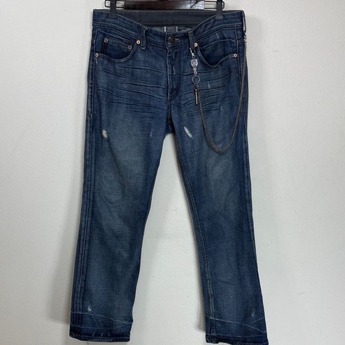 (W2) Armani Exchange Herren Vintage 2000er Jeans,31/30,mit integrierter Kette,gerade - Bild 1 von 16