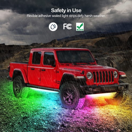 Underglow Kit, RGB-IC Under Car Lights With Dream Color Dancing Chasing, 213 ... - Picture 5 of 6