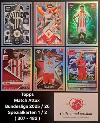 Topps Match Attax Bundesliga 2025 /26 - Spezialkarten 1/2  ( 307-482 ) aussuchen