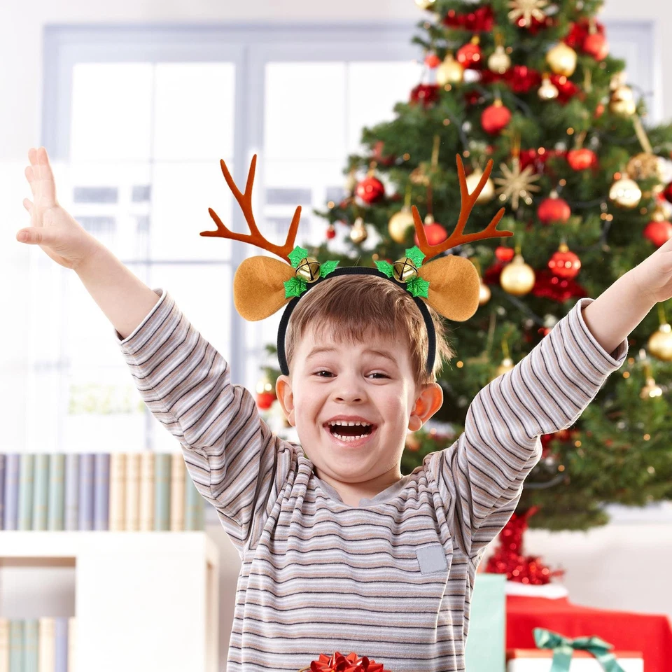 Diadema de asta de Navidad astas de Navidad disfraz sombreros linda elegancia Foto 3 de 4