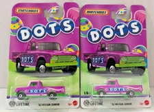 Matchbox 2025 '62 Nissan Junior #1 Purple Green DOTS CANDY Lot Set of 2 NEW!