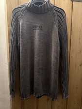 Versace Jeans Couture Men’s Jumper – Size XL – Roll Neck Knit Designer Sweate