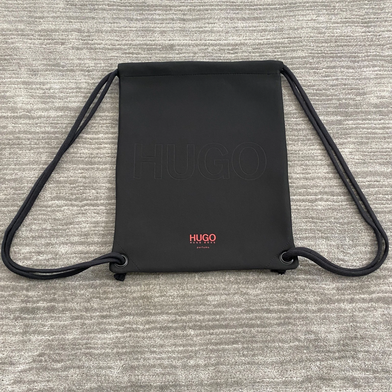 Hugo Boss HUGO Drawstring Backpack Bag Unisex Black Red Logo Gym Sack Travel
Opens in a new window o
