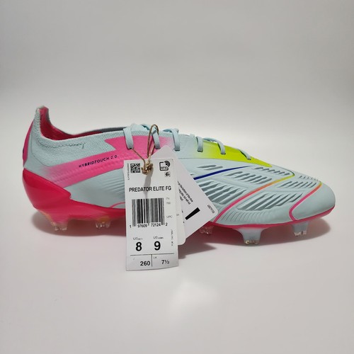 Adidas Predator Elite FG Soccer Cleats Stellar IE3950 Men's Sz 8 Women's Size 9 - Picture 6 of 15