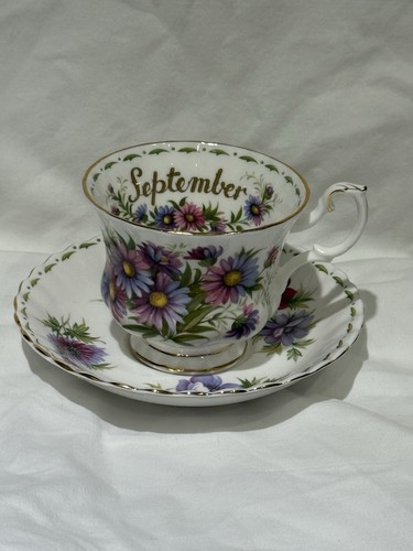 Royal Albert Blume des Monats Teetassen & Untertassen - Januar, September, Oktober