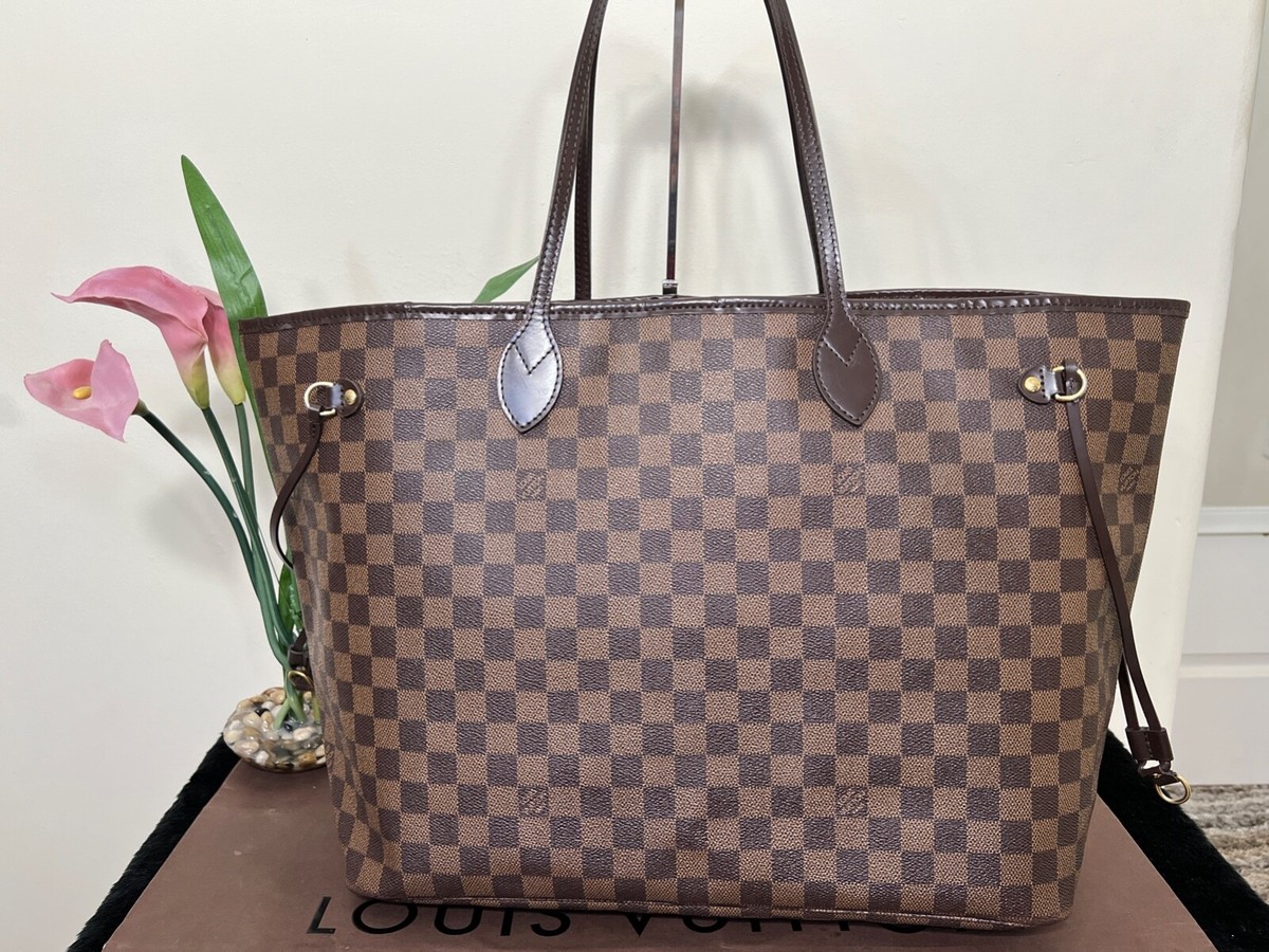 High quality goods Authentic Louis Vuitton Neverfull GM Damier Ebene