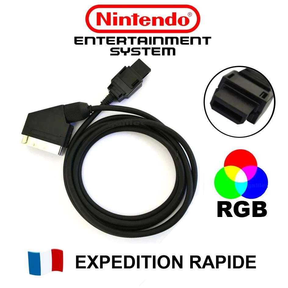 Câble vidéo Peritel RGB SCART Nintendo NES - Console NES - cordon NEUF