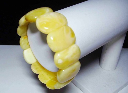 Luxus Bernstein Armband Natürlicher baltischer Bernstein weiße Stücke ein... - Bild 9 von 12