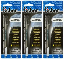 Fisher Space Pen Refills - 3 Pressurized Blue Fine Point Refills, SPR1F-3Pack