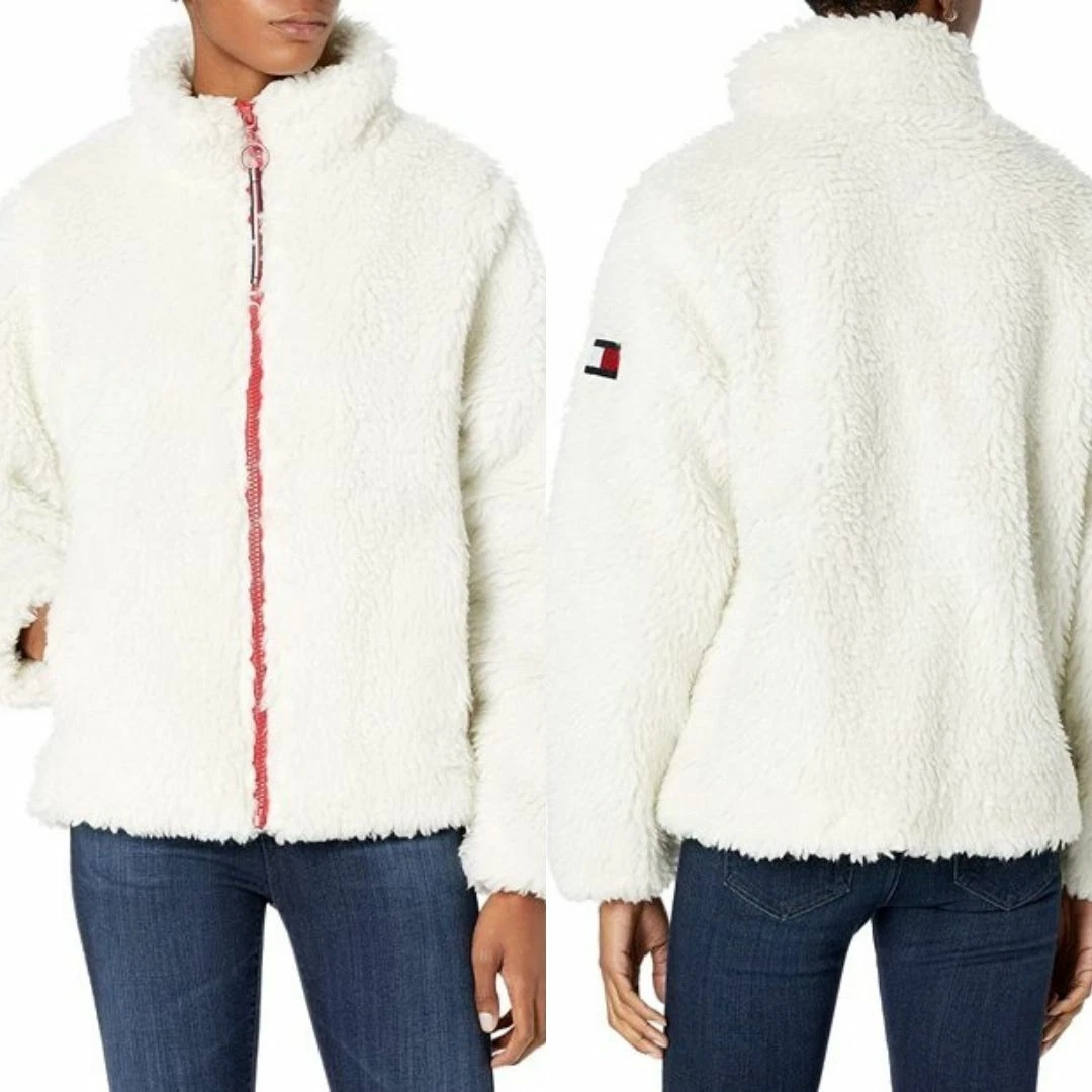 Tommy Hilfiger Women s Size L Sailcloth Sherpa Jacket