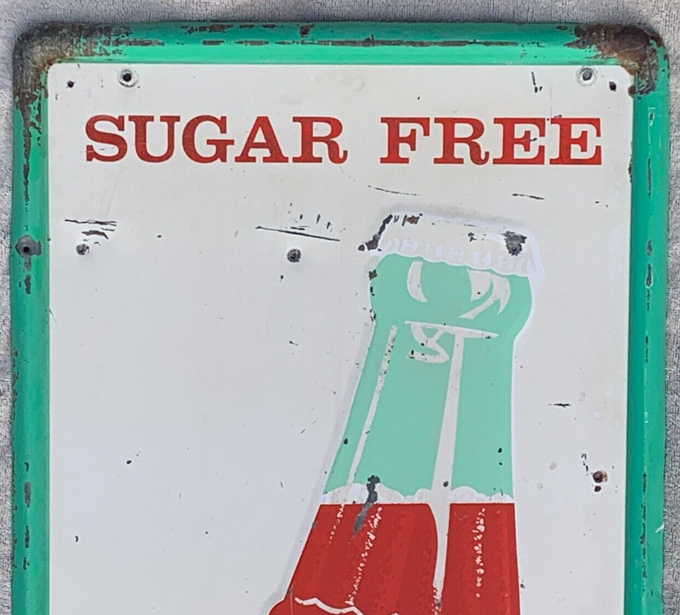 Vintage Early Metal Diet Rite Cola Vertical Bottle Soda Pop Sign 18 by ...