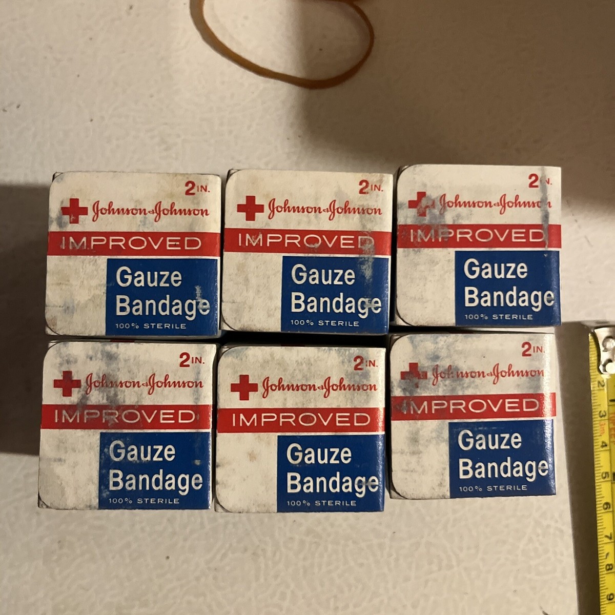 Vintage 1970s Johnson & Johnson Industrial First Aid Kit Metal Box