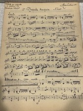 Antique Sheet Music 2nd RHAPSODIE HANGROISE Liszt Mandolin
