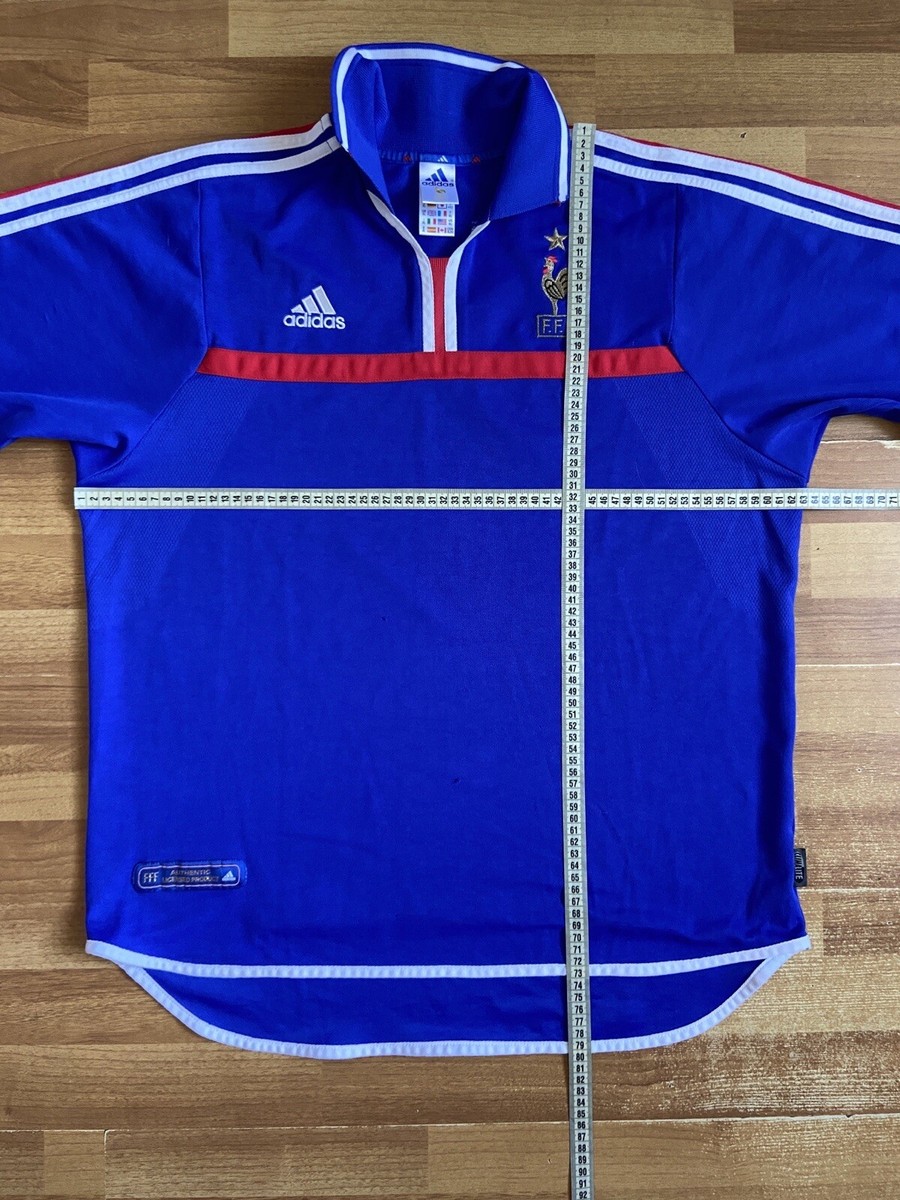FRANCE 2000 2002 HOME FOOTBALL SHIRT SOCCER JERSEY ADIDAS FRANCE 2000 2002 HOME FOOTBALL SHIRT SOCCER JERSEY ADIDAS