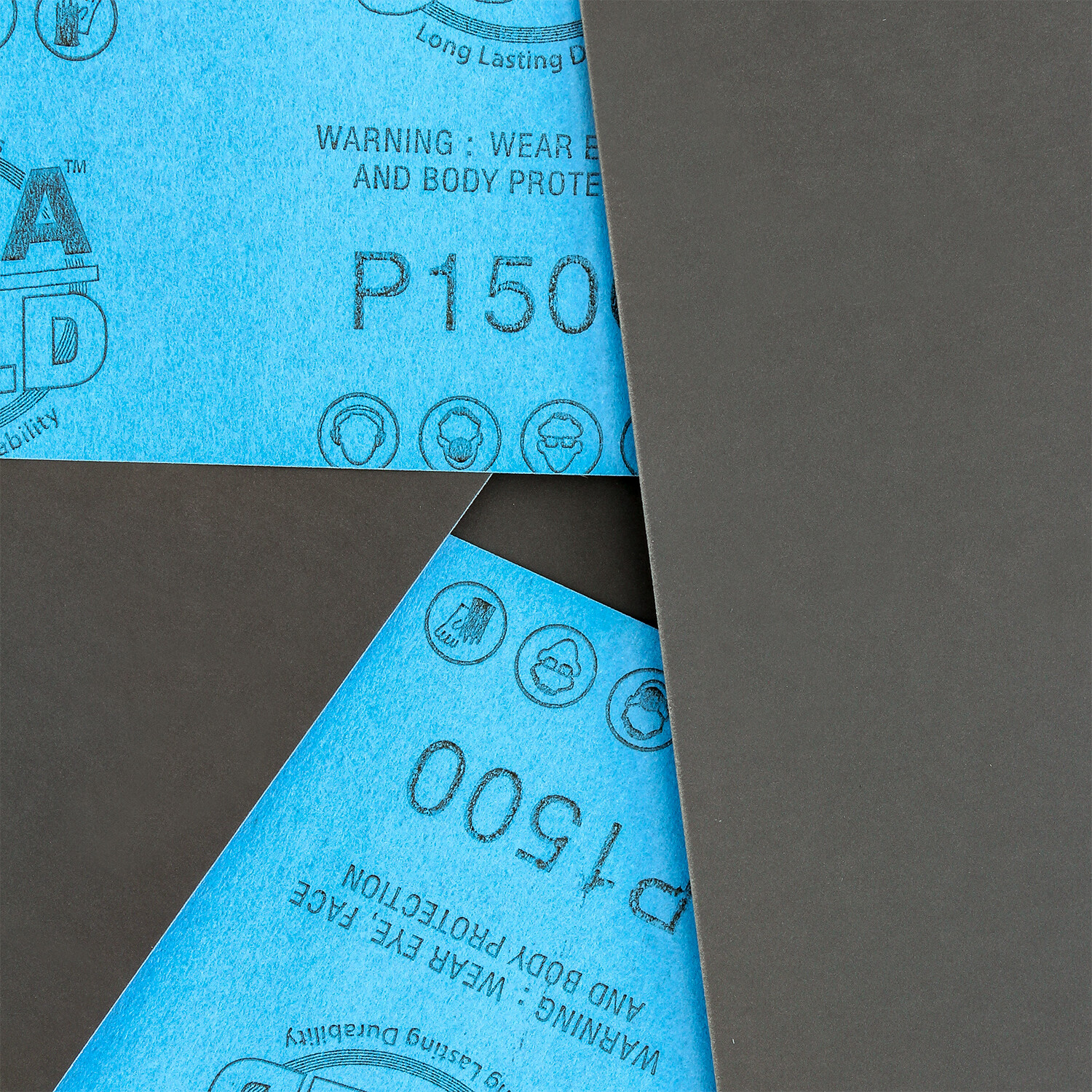 DURAGOLD 5.5" x 9" Wet Dry Sandpaper, P1500 Grit, 25 Sheets, Single