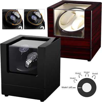 Uten 2 Uhr Automatik Uhrenbeweger Beweger Uhrenbox Uhrenkasten Watch Winder holz
