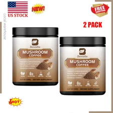 Organic 10 Mushroom Coffee Powder- Lions Mane Chaga Reishi Brain & Memory Health