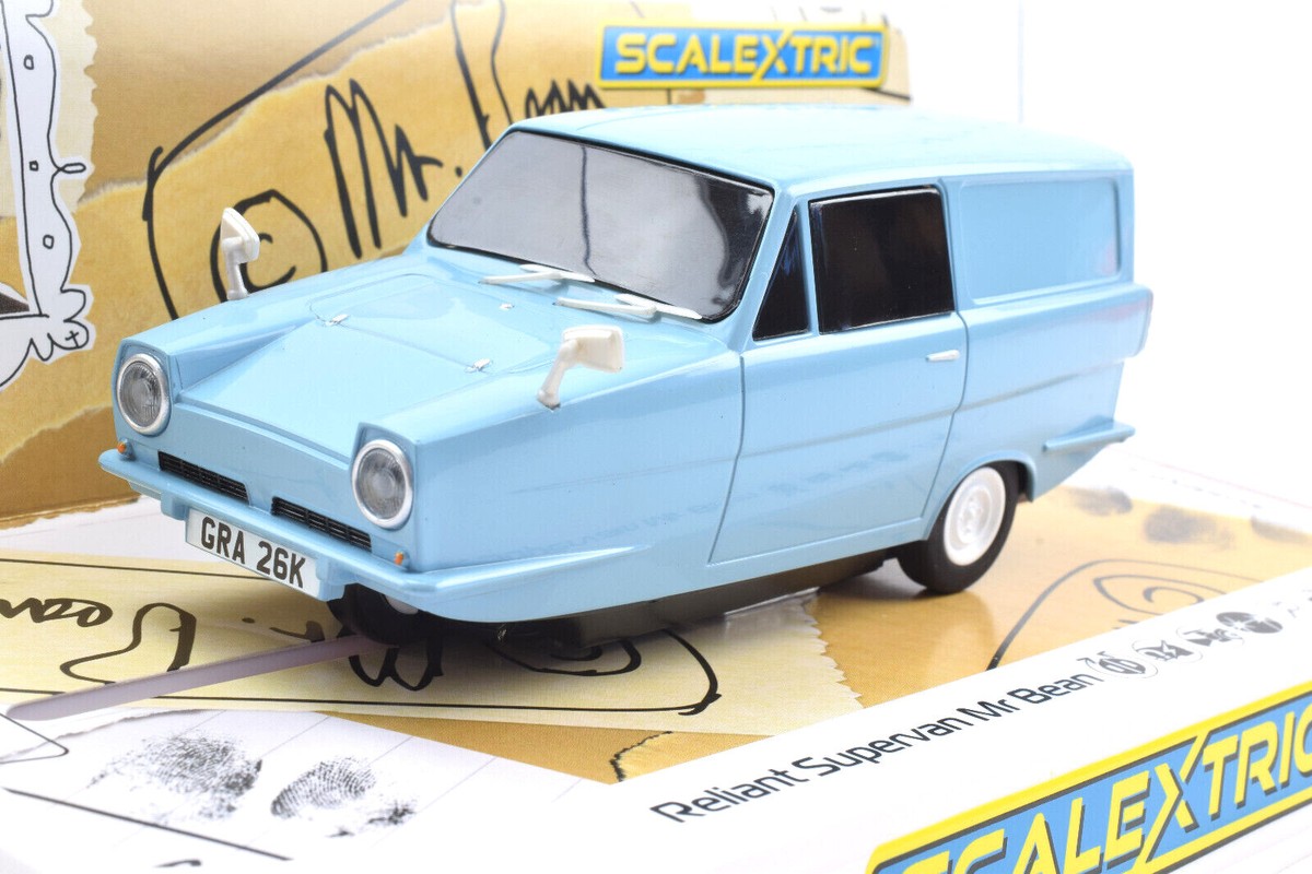 Scalextric Mr Bean Reliant Regal Supervan DPR W Lights 1/32 Scale