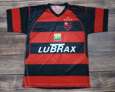Vintage Soccer Jersey CR Flamengo Brasil #10 Petrobras Shirt, Men