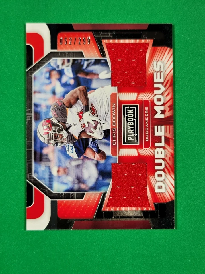 2020 Playbook Double Moves SP /299 #2 Chris Godwin Tampa Bay Buccaneers R6220J - Image 3 of 4