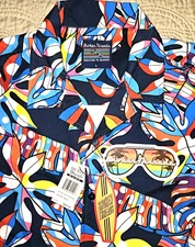 NEW BROKEN THREADS, MENS LARGE, HAWAIIAN🏝SURF🌊HYDRO-TEK UPF SHIRT-MSRP $89.99!