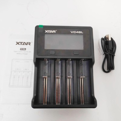 XTAR VC4SL O VC2SL USB-C CR123A Caricabatterie LCD Agli Ioni Di Litio