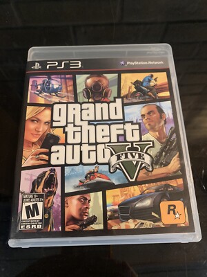 Grand Theft Auto V PlayStation 3, 2013 PS3 Complete w/Map, Tested - Video Game
