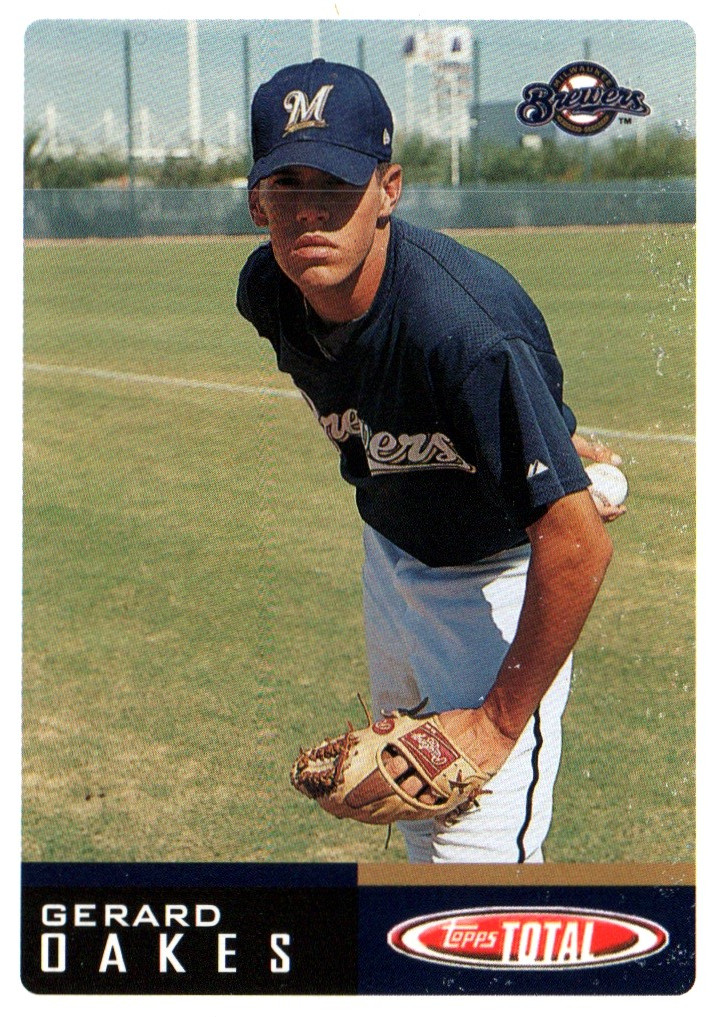 Gerard Oakes P Brewers Topps Baseball Card #43 2002