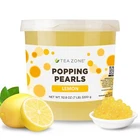 Tea Zone Lemon Popping Pearls/Bursting/Popping Boba (B2064, 7 lbs) for Boba Tea