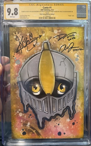 Canto #1-Whatnot 5th Printing-TripleSIGNED/SKETCHED by Kickstradomis CGC SS 9.8!