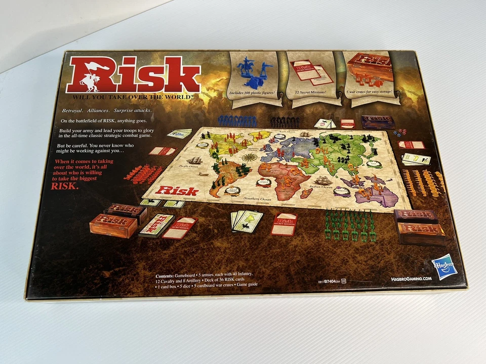 Hasbro Risk - Game of Strategic Conquest Board Game - B7404 - Complete - Изображение 4 из 4