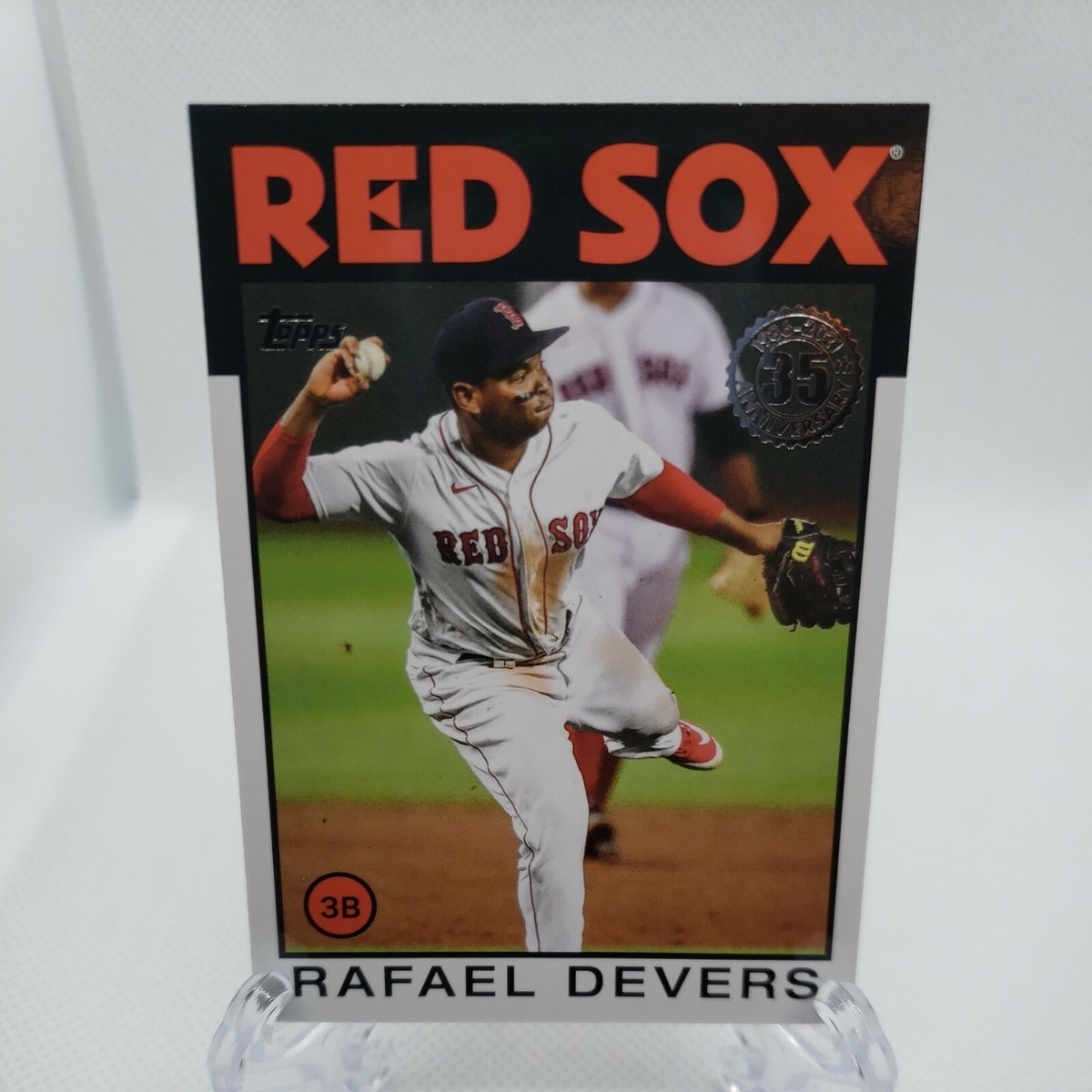 2021 TOPPS SERIES 1 RAFAEL DEVERS 35th ANNIVERSARY 1986 DESIGN 86B