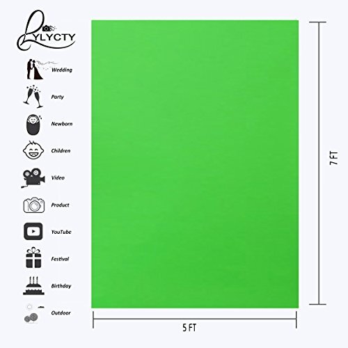 Background 5x7ft Non-Woven Fabric Solid Color Green Screen Photo Backdrop Stu... - Picture 2 of 8