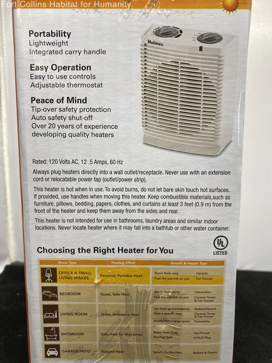 Modern Holmes White Fan Forced Heater | eBay