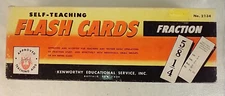 Vintage Kenworthy Educational Service Fraction Flash Cards Self-teching No 2134