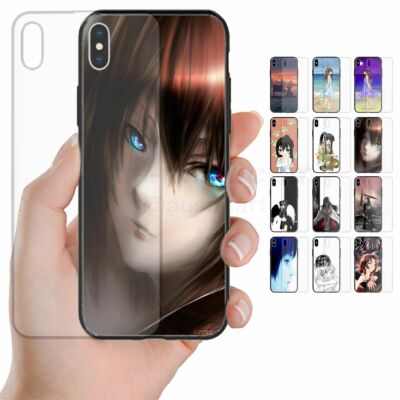 For OPPO Series -  Anime Manga Tempered Glass Back Case Mobile Phone Cover #2