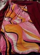 CLEARANCE! Multi-Colored PINK ORANGE DESIGN Top Dress S,M,L,XL WHILE SUPPLY LAST