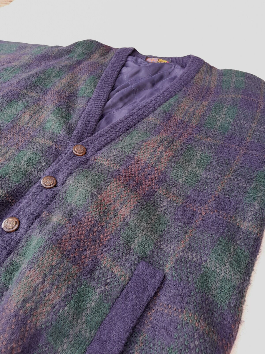 Vintage Brown Jury Cardigan Men's Large Grandpa Hipster Sweater