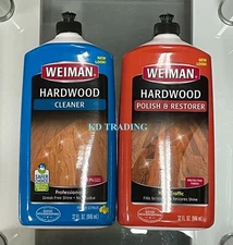 (2-Pk) Weiman PRO HARDWOOD Floor NATURAL CLEANER POLISH & RESTORER Fresh Citrus