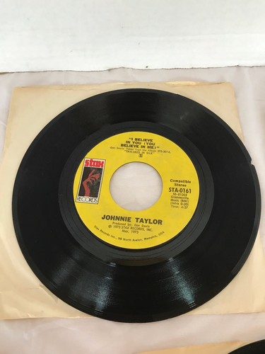 Vintage Vinyl Records 45's-Freddie Hart, Brenda Lee, Johnnie Taylor, Ron Collins - Imagen 9 de 12