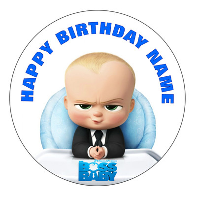 The Boss Baby Personalised Edible Party Birthday Cake Decoration Topper Image Ebay