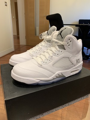 air jordan 5 retro metallic white