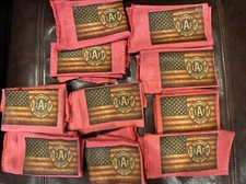 Red Firefighter Shop Rags/Towel Lot of 10 wit...